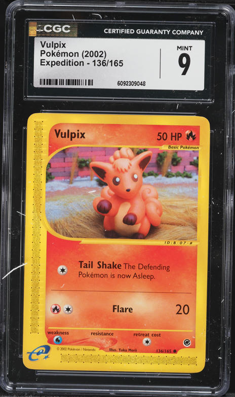 2002 Pokemon Legendary Collection Reverse Holo Vulpix #98 PSA 9