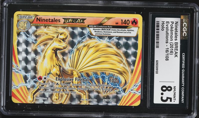 2016 ninetales pokemon card Pokemon Evolutions Ninetales BREAK #16