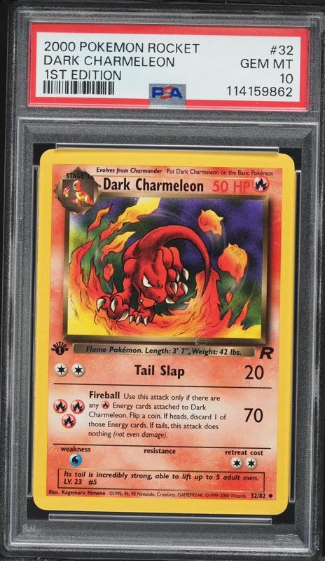 charmeleon pokemon card first edition 2000 Pokemon Team Rocket 1st Edition Dark Charmeleon #32 PSA 10 GEM MINT on  Fanatics Collect
