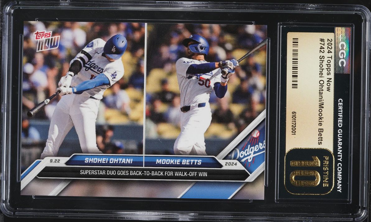2024 Topps Now Shohei Ohtani Mookie Betts #742 CGC 10 PRISTINE