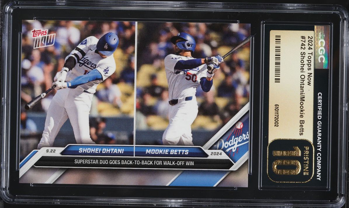 2024 Topps Now Shohei Ohtani Mookie Betts #742 CGC 10 PRISTINE