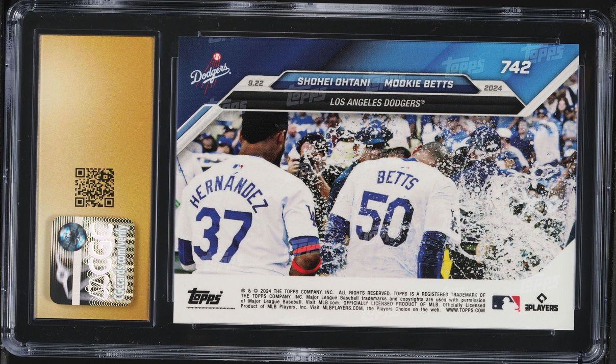 2024 Topps Now Shohei Ohtani Mookie Betts #742 CGC 10 PRISTINE