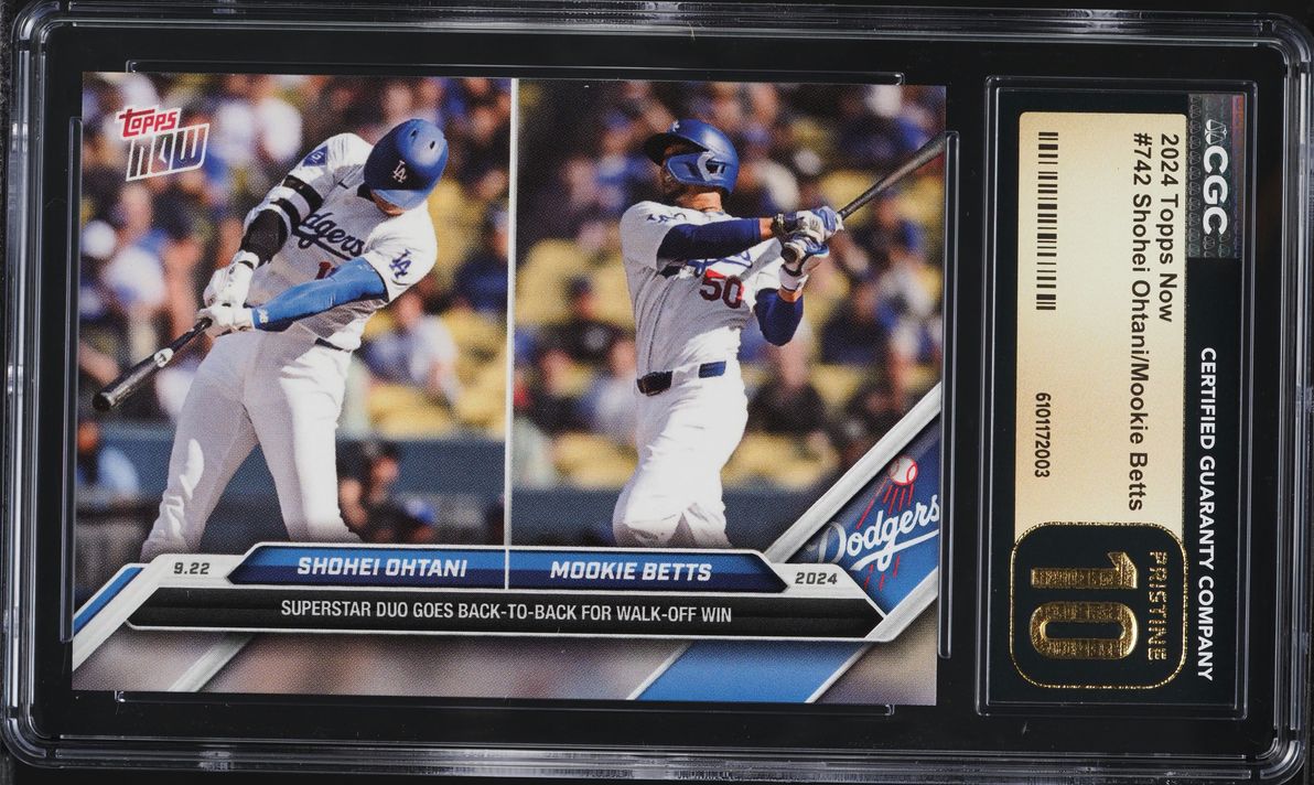2024 Topps Now Shohei Ohtani Mookie Betts #742 CGC 10 PRISTINE