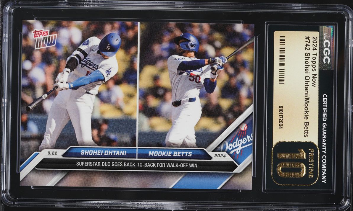 2024 Topps Now Shohei Ohtani Mookie Betts #742 CGC 10 PRISTINE
