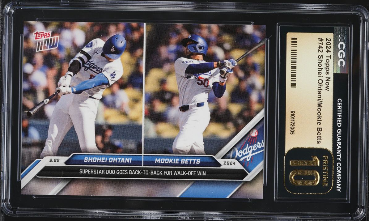 2024 Topps Now Shohei Ohtani Mookie Betts #742 CGC 10 PRISTINE