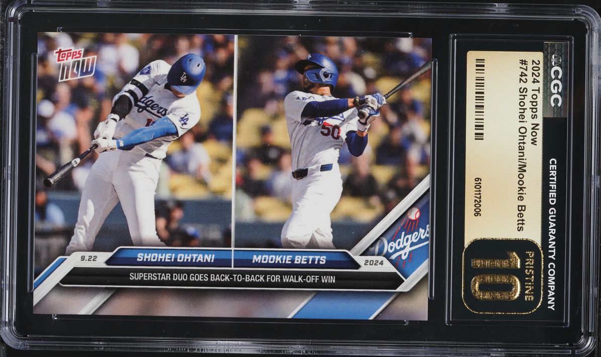 2024 Topps Now Shohei Ohtani Mookie Betts #742 CGC 10 PRISTINE
