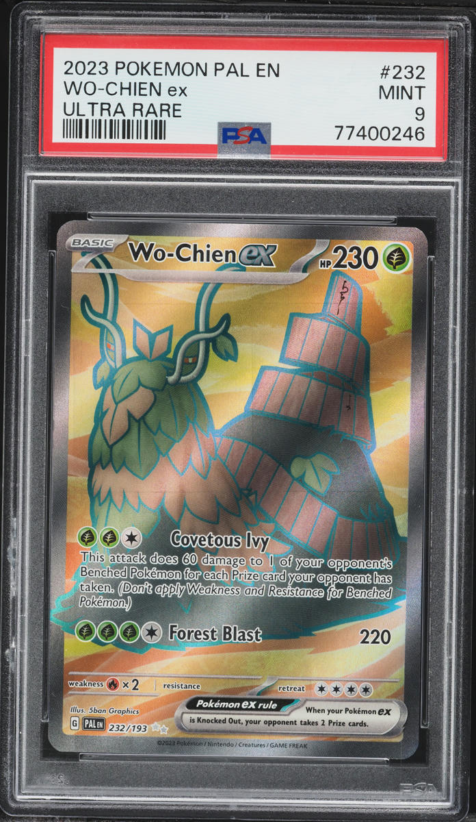 2023 Pokemon Scarlet & Violet Paldea Evolved Wo-Chien ex #232 PSA 9 MINT