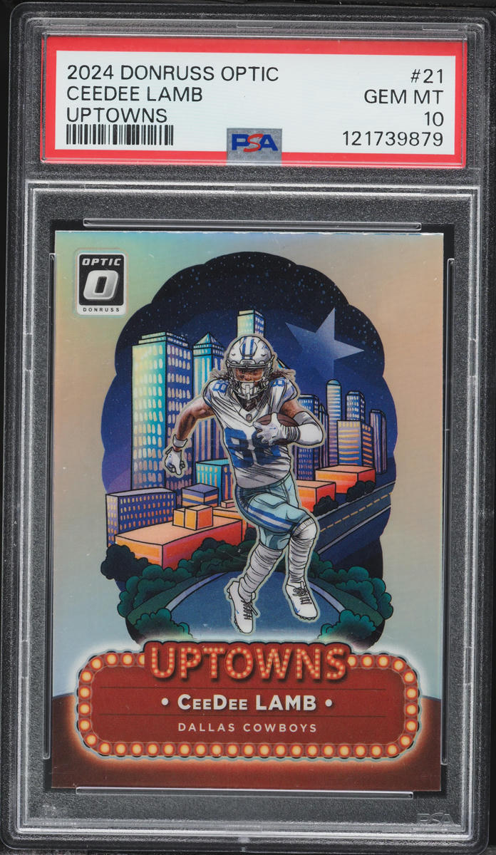 2024 Donruss Optic Uptowns CeeDee Lamb #21 PSA 10 GEM MINT