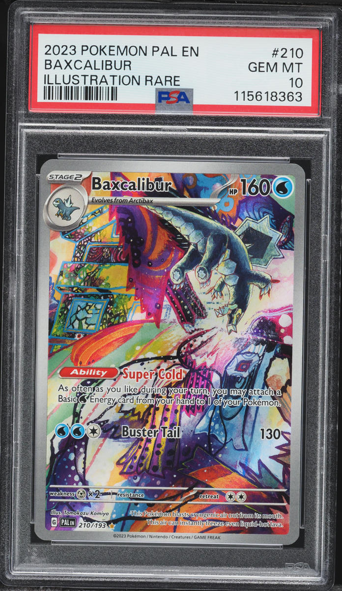 2023 Pokemon Scarlet & Violet Paldea Evolved IR Baxcalibur #210 PSA 10 GEM MINT