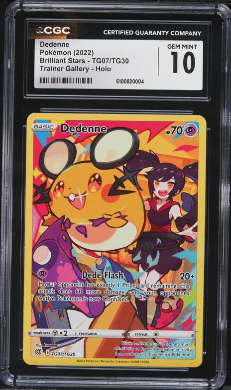 2021 Pokemon Japanese SWSH VMAX Climax Full Art Dedenne #200 CGC