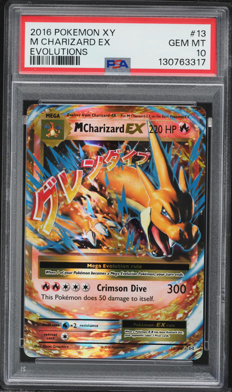 2016 Pokemon XY Evolutions M Charizard EX #13 PSA 10 GEM MINT