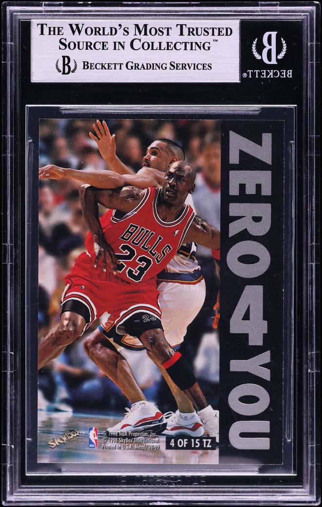 1998 Metal Universe Two For Me Zero For You Michael Jordan #4 BGS 8.5 NM-MT+