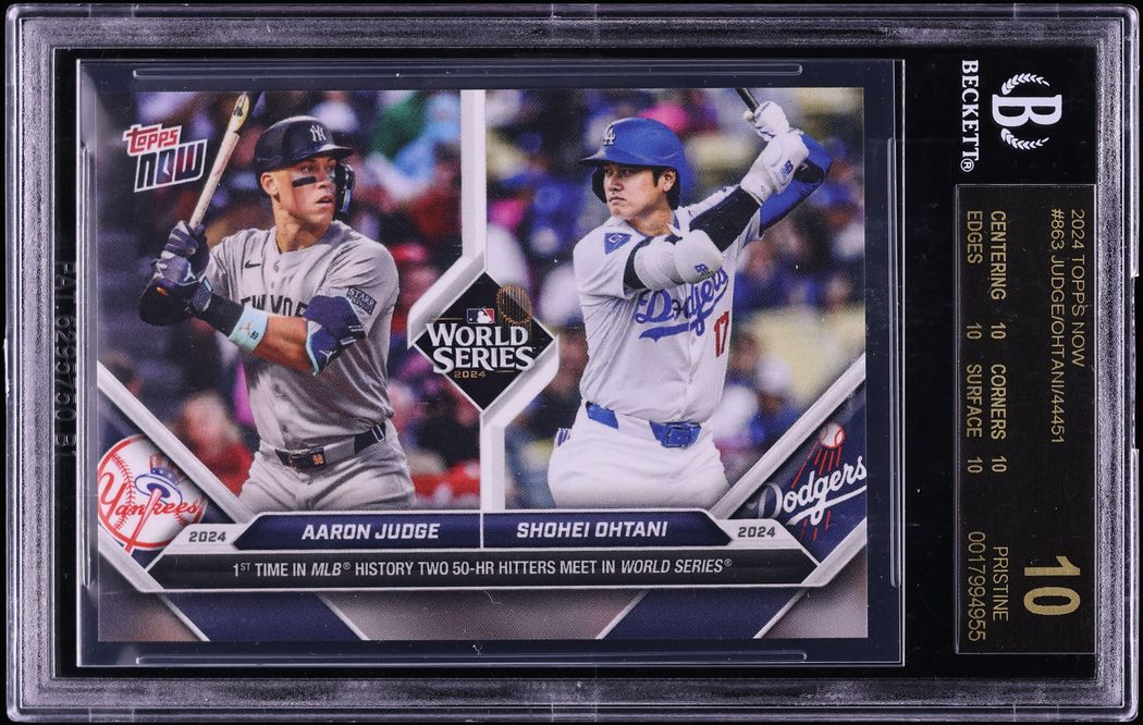 2024 Topps Now Aaron Judge & Shohei Ohtani #863 BGS 10 PRISTINE, BLACK LABEL