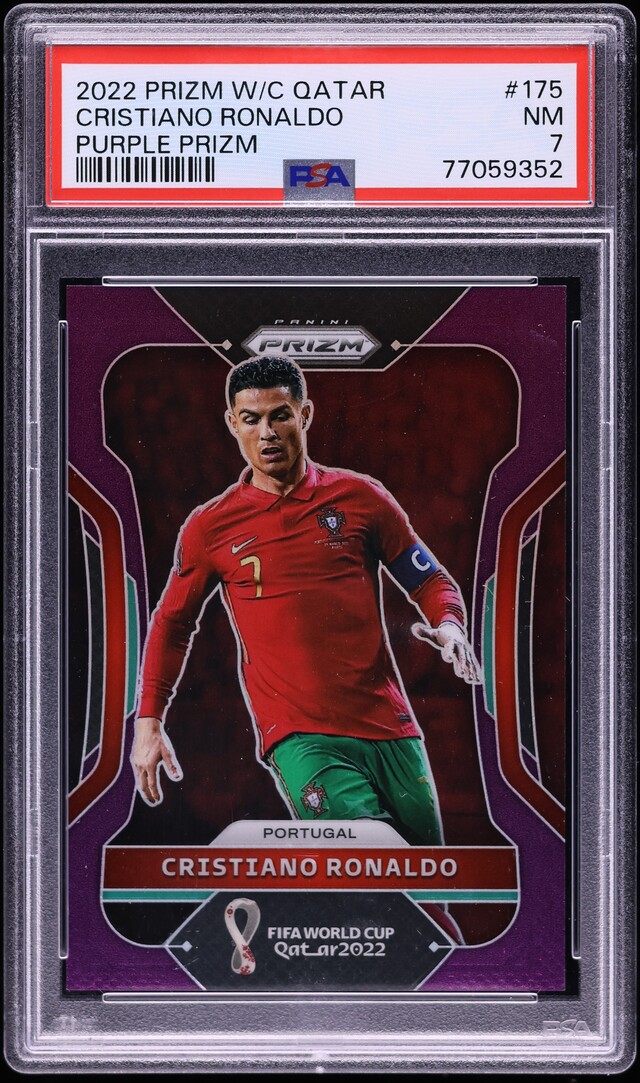 199 Cristiano Ronaldo Panini Prizm World Cup Qatar 2022 Blue Wave