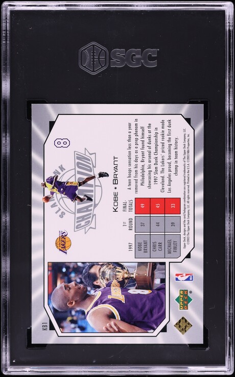 2003 Upper Deck All-Star Game Promo Kobe Bryant /1997 #KB1 SGC 9.5