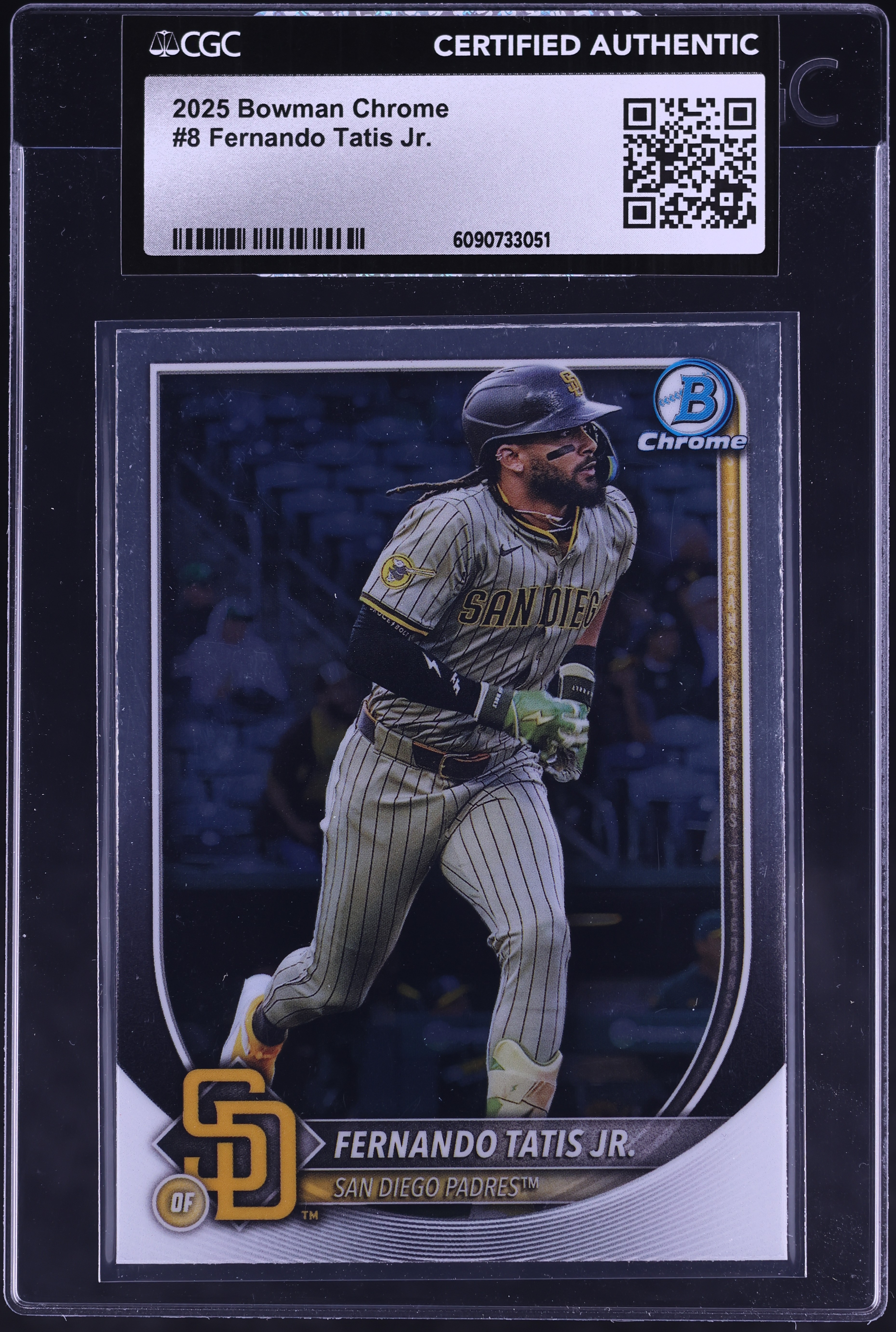 2025 Bowman Chrome Fernando Tatis Jr #8 CGC AUTH on Fanatics Collect