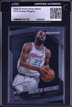 2024 Panini Prizm Black Andrew Wiggins #119 CGC AUTH on Fanatics