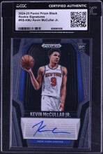 2024 Panini Prizm Black Kevin McCullar Jr. ROOKIE AUTO #RS-KMJ CGC