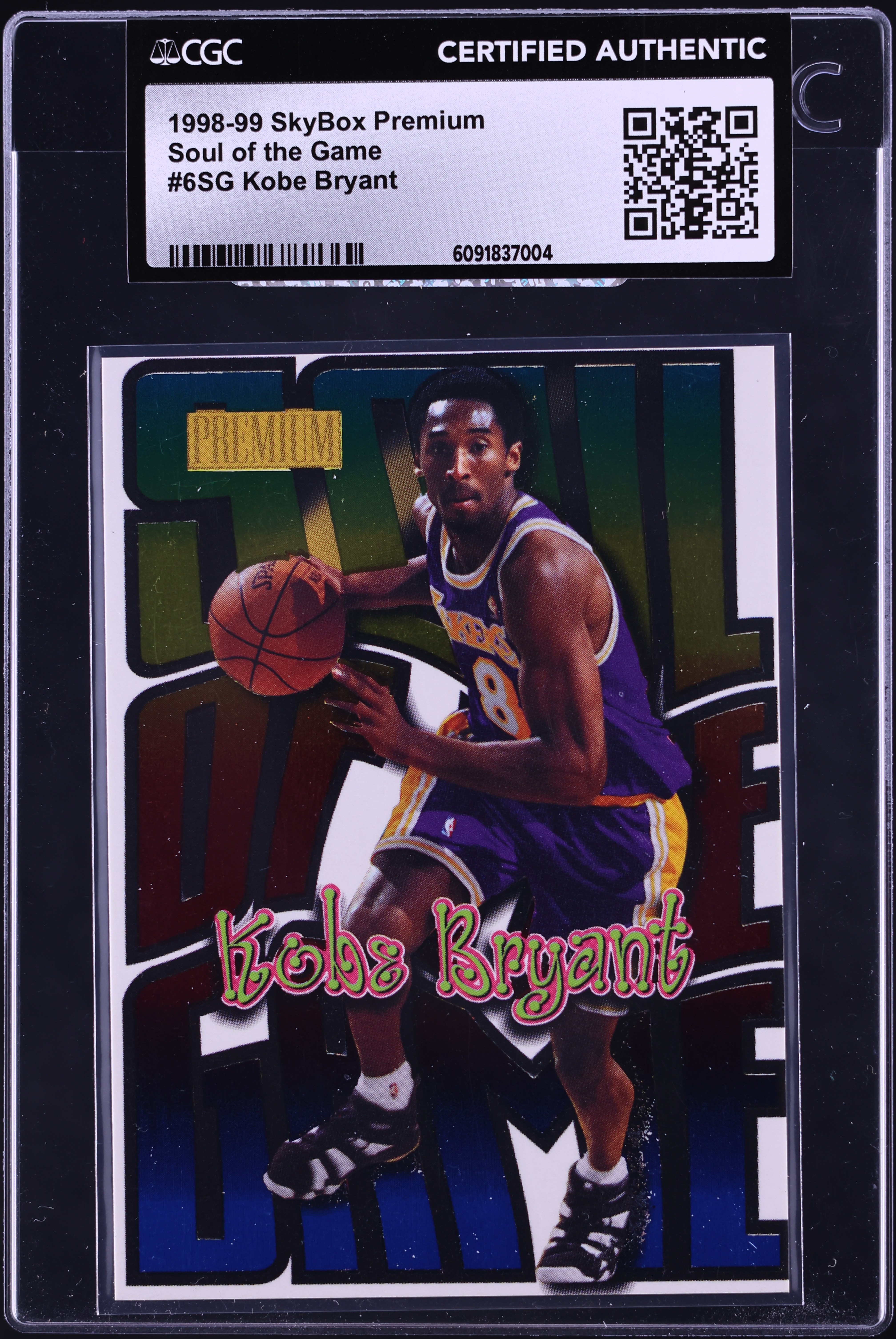 Kobe Bryant 1998–99 SkyBox Thunder Noyz Boyz #3 BGS 9 Mint