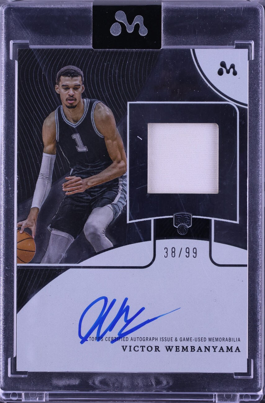 2023 Topps Mercury Victor Wembanyama ROOKIE DEBUT PATCH AUTO /99 #WAR-2A CGC AUTH