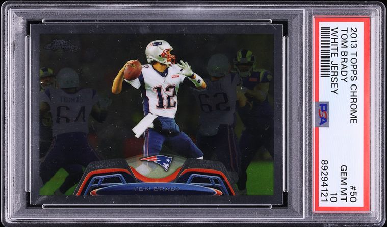 2013 Topps Chrome Football Tom Brady #50 PSA 10 GEM MINT