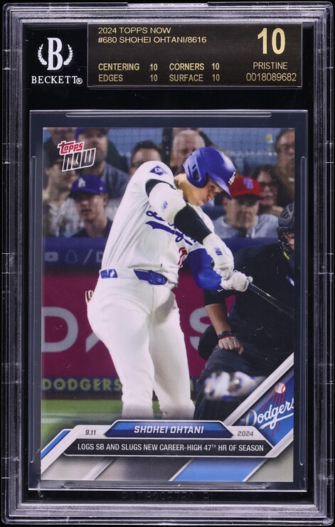 2024 Topps Now Shohei Ohtani #680 BGS 10 PRISTINE, BLACK LABEL
