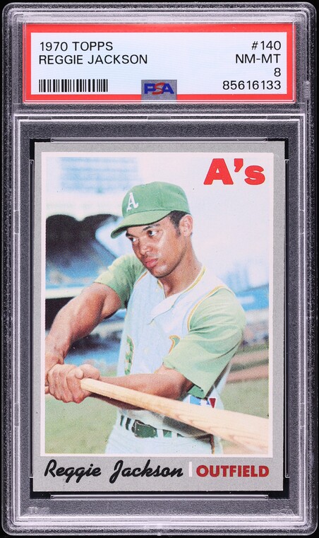 1970 Topps Reggie Jackson #140 PSA 8 NM-MT