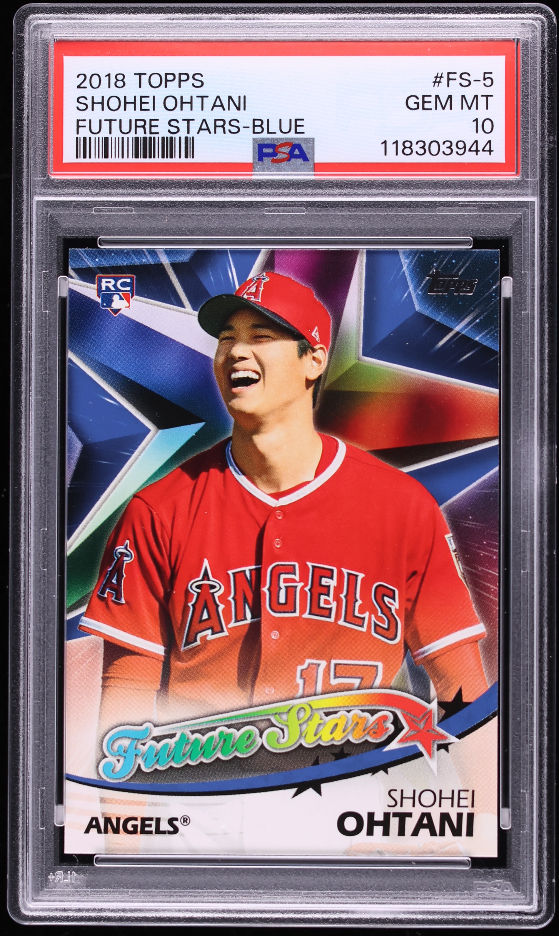 2018 Topps Future Stars Blue Shohei Ohtani ROOKIE #FS-5 PSA 10 GEM