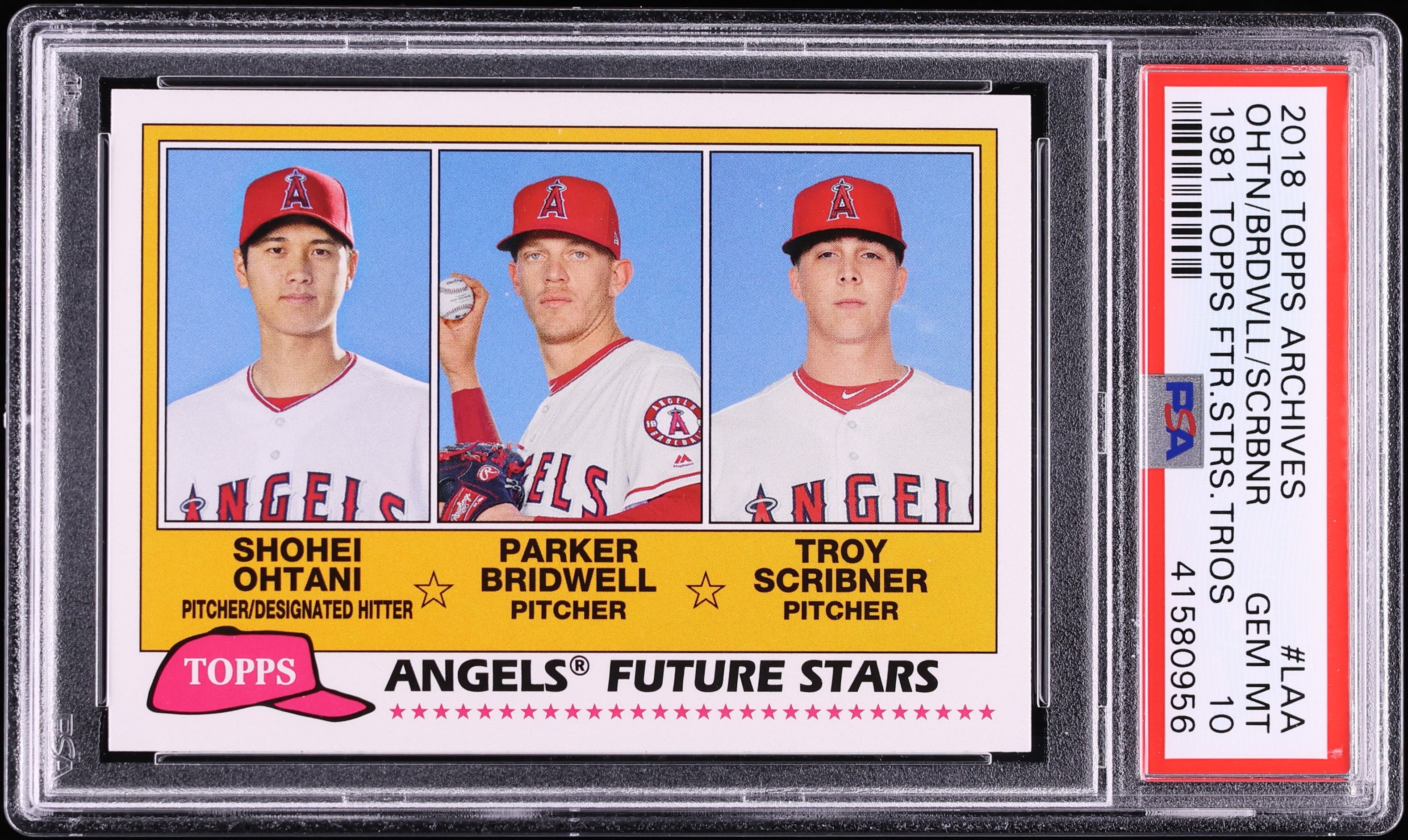 2018 Topps Archives '81 Future Stars Shohei Ohtani Bridwell