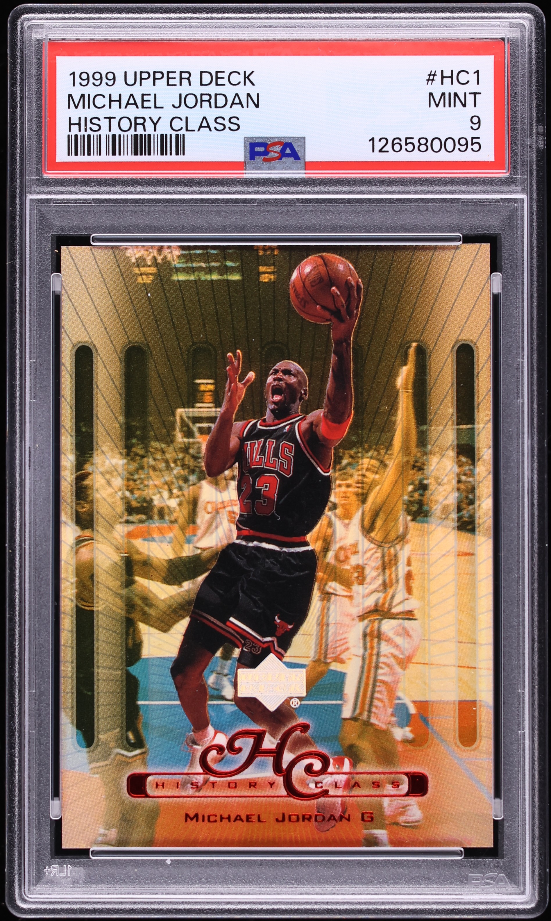1999 Upper Deck History Class Michael Jordan #HC1 PSA 9 MINT on 