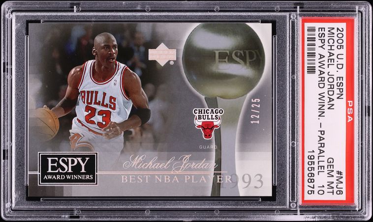 2005 Upper Deck ESPN Espy Award Winners Michael Jordan /25 #MJ6 PSA 10 GEM MINT