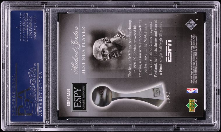 2005 Upper Deck ESPN Espy Award Winners Michael Jordan /25 #MJ6 PSA 10 GEM MINT
