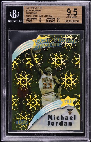 1997 Ultra Star Power Supreme Die Cut Michael Jordan #SPS1 BGS 9.5