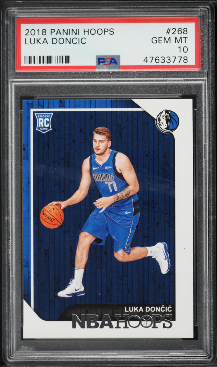 2018 Hoops Luka Doncic ROOKIE #268 PSA 10 GEM MINT on Fanatics Collect