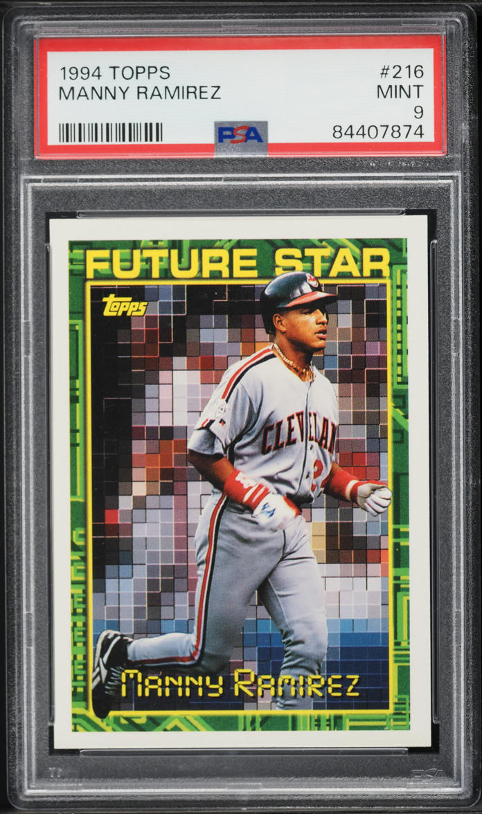 1994 Topps Manny Ramirez ROOKIE #216 PSA 9 MINT