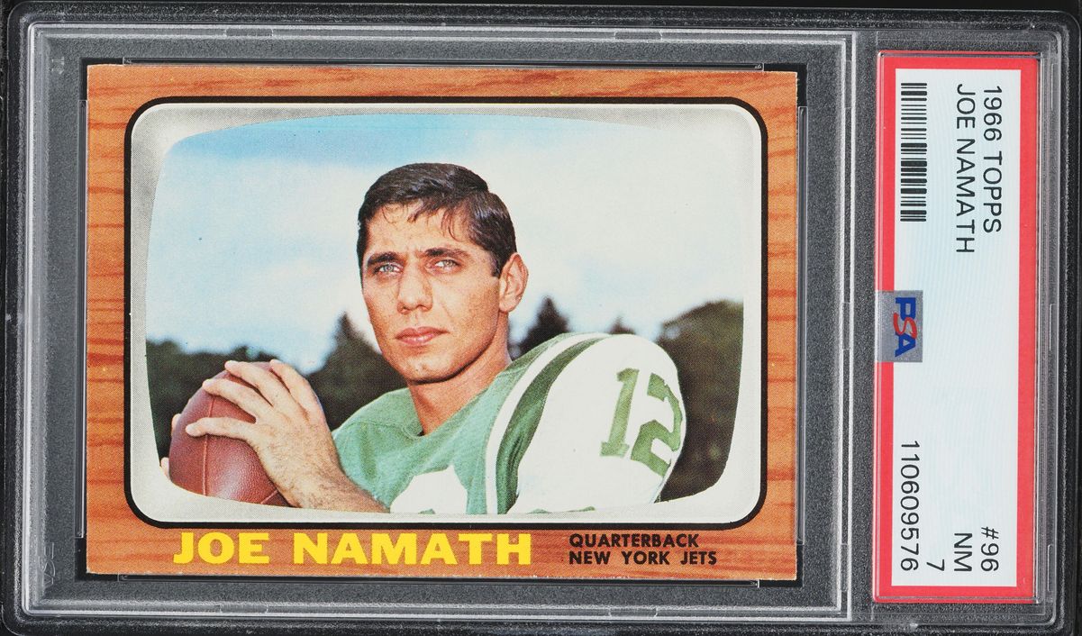 1966 Topps Football Joe Namath #96 PSA 7 NRMT