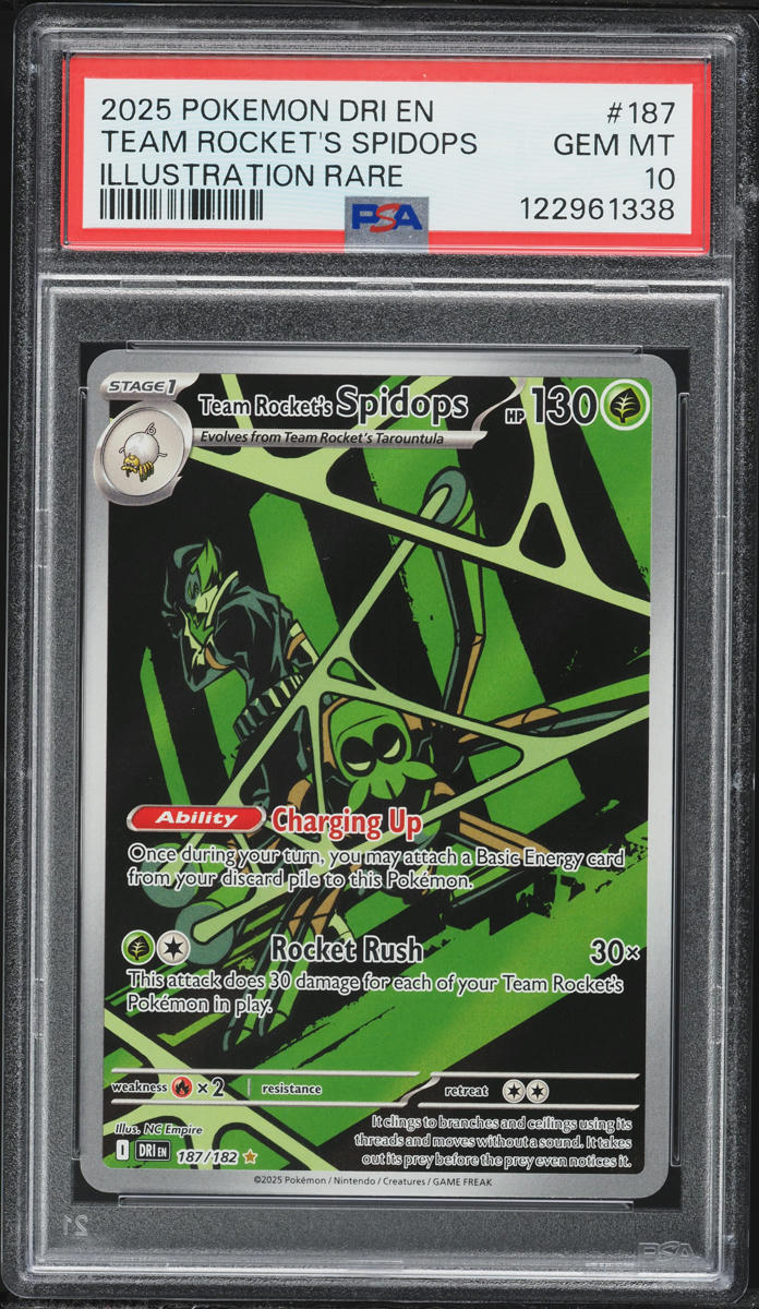 2025 Pokemon SV Destined Rivals Full Art Team Rocket's Spidops