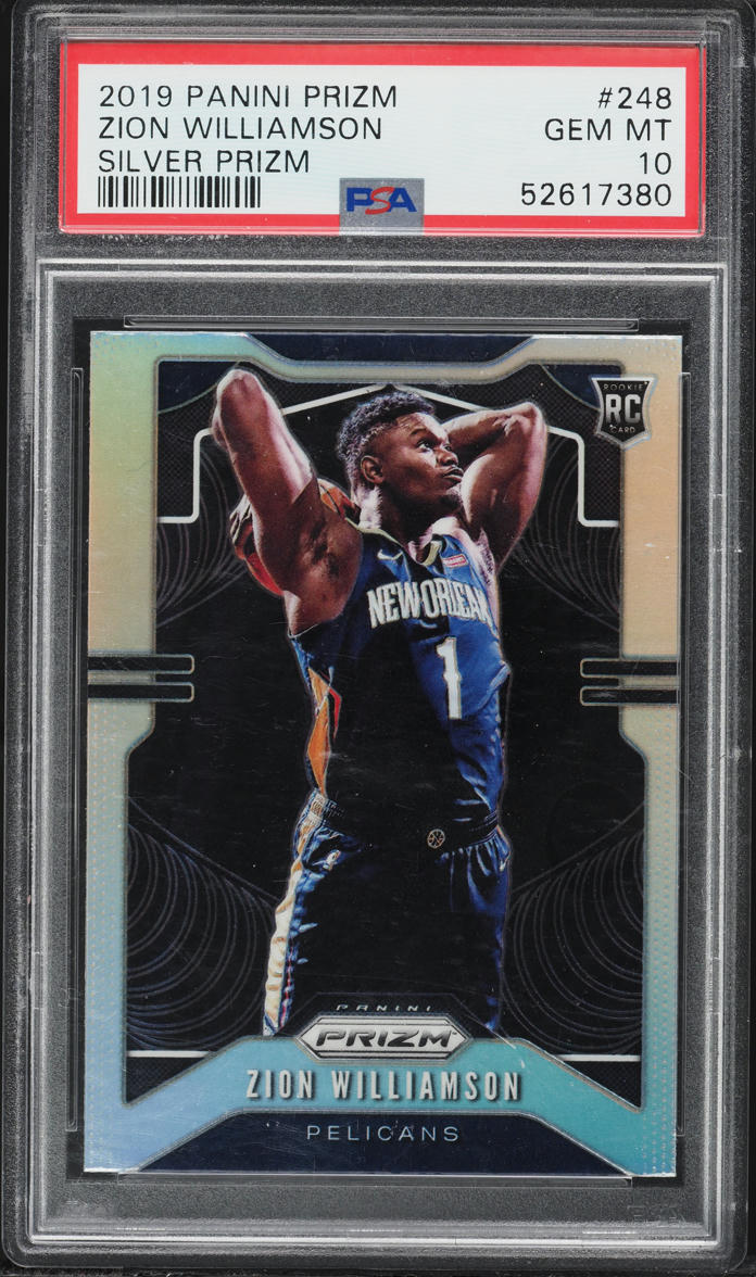 2019 Prizm Zion Williamson Silver #248 PSA 10 | Card Ladder