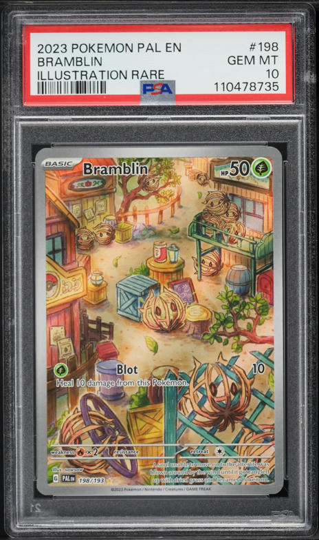 2023 Pokemon Scarlet & Violet Paldea Evolved IR Bramblin #198 PSA 10 GEM MINT
