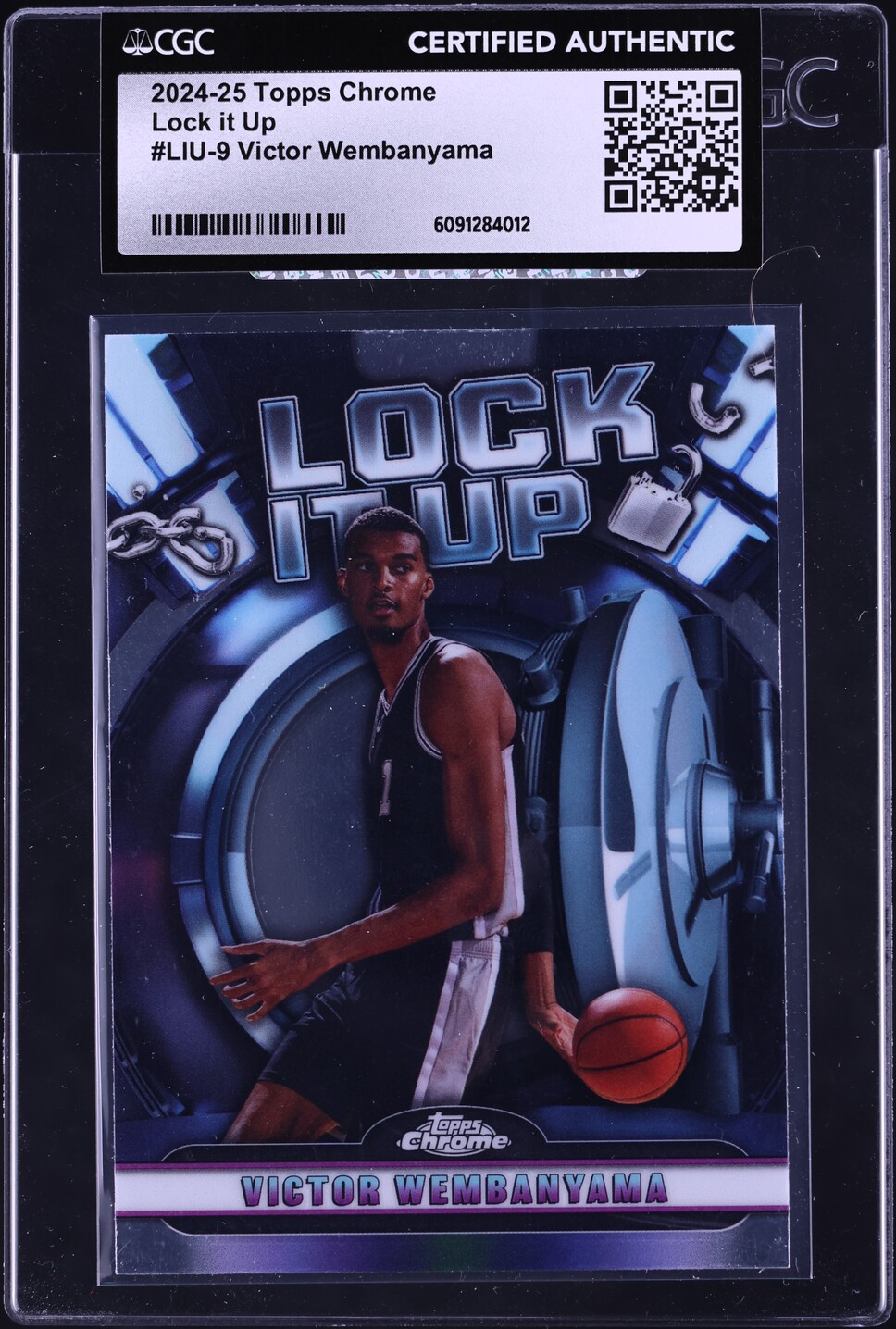 2024 Topps Chrome Lock It Up Victor Wembanyama #LIU-9 CGC AUTH