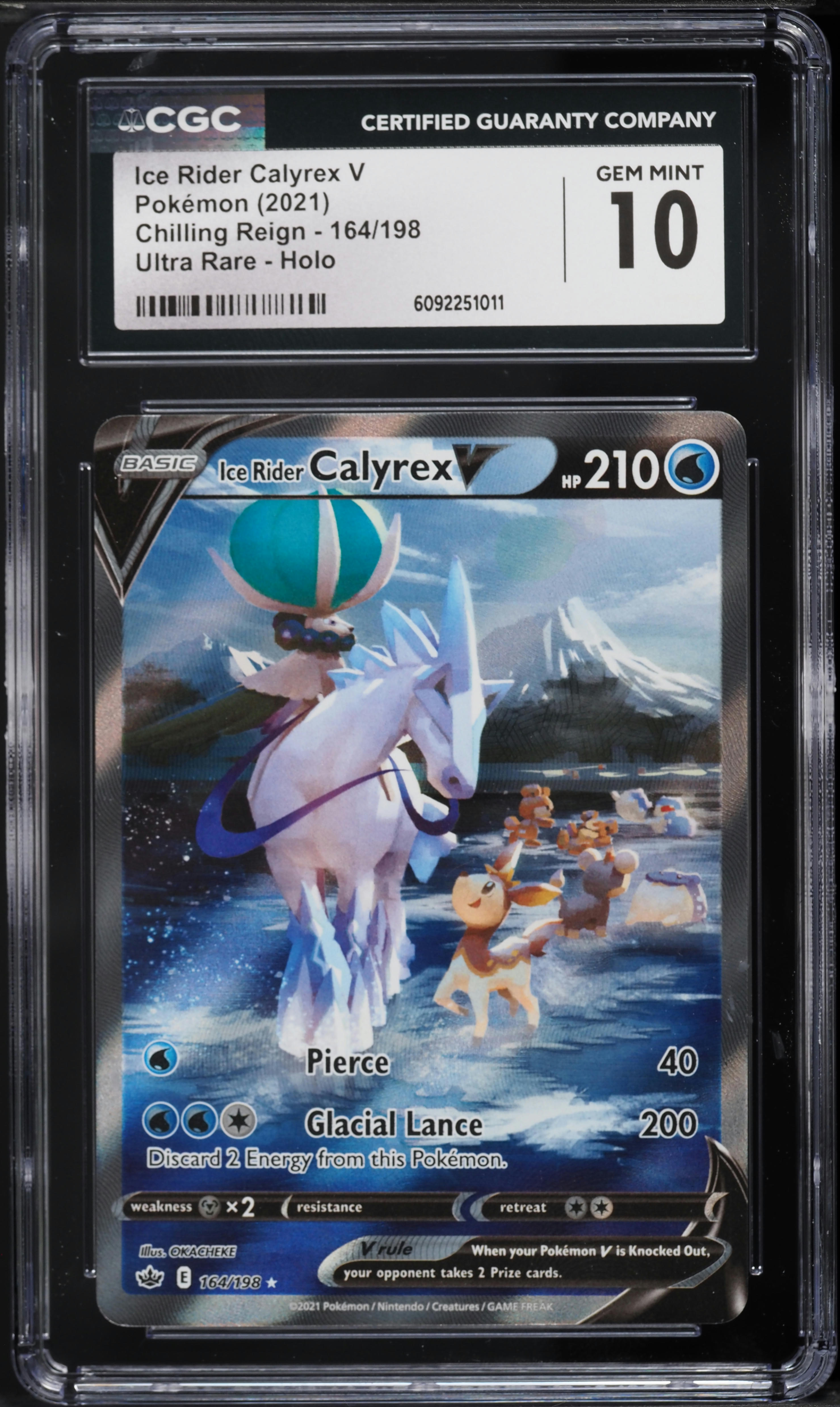 2021 Pokemon Sword & Shield Chilling Reign Full Art Ice Rider