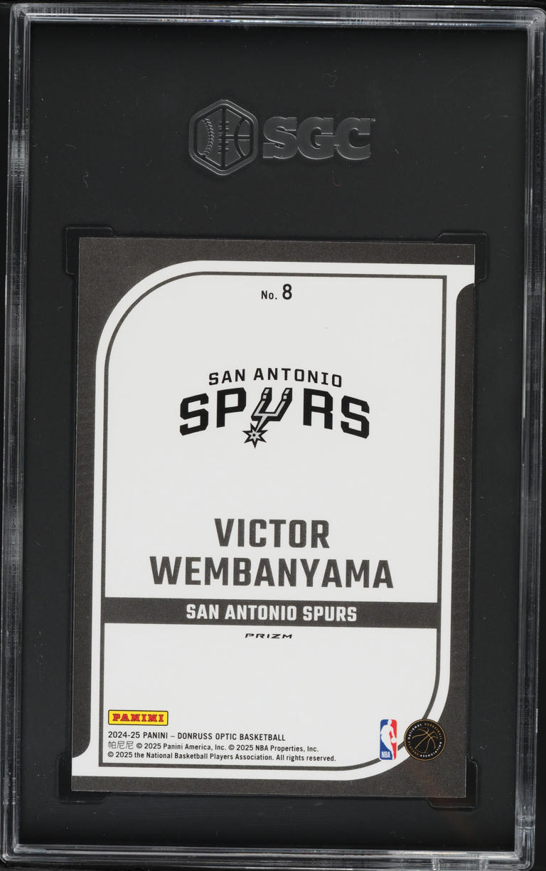 2024 Donruss Optic Elite Dominators Fast Break Prizm Victor Wembanyama #8 SGC 9 MINT