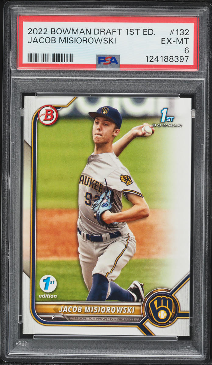 2022 Bowman Draft 1st Edition Jacob Misiorowski #BD-132 PSA 6 EXMT