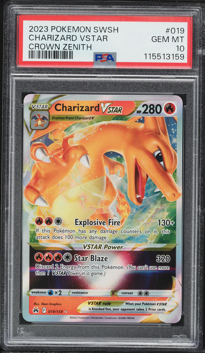 2023 Pokemon Sword & Shield Crown Zenith Charizard VSTAR #19 PSA 10 GEM MINT