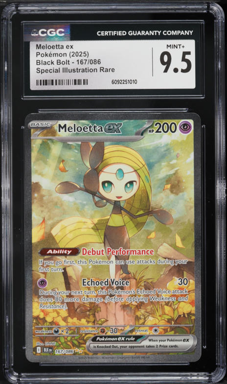 2025 Pokemon Japanese SV Black Bolt SAR Meloetta ex #170 CGC 10
