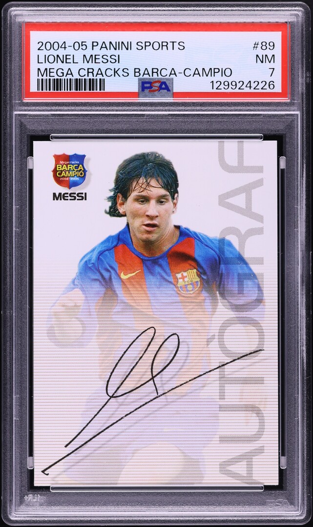 2004 Panini Sports Mega Cracks Barca Campio Lionel Messi ROOKIE