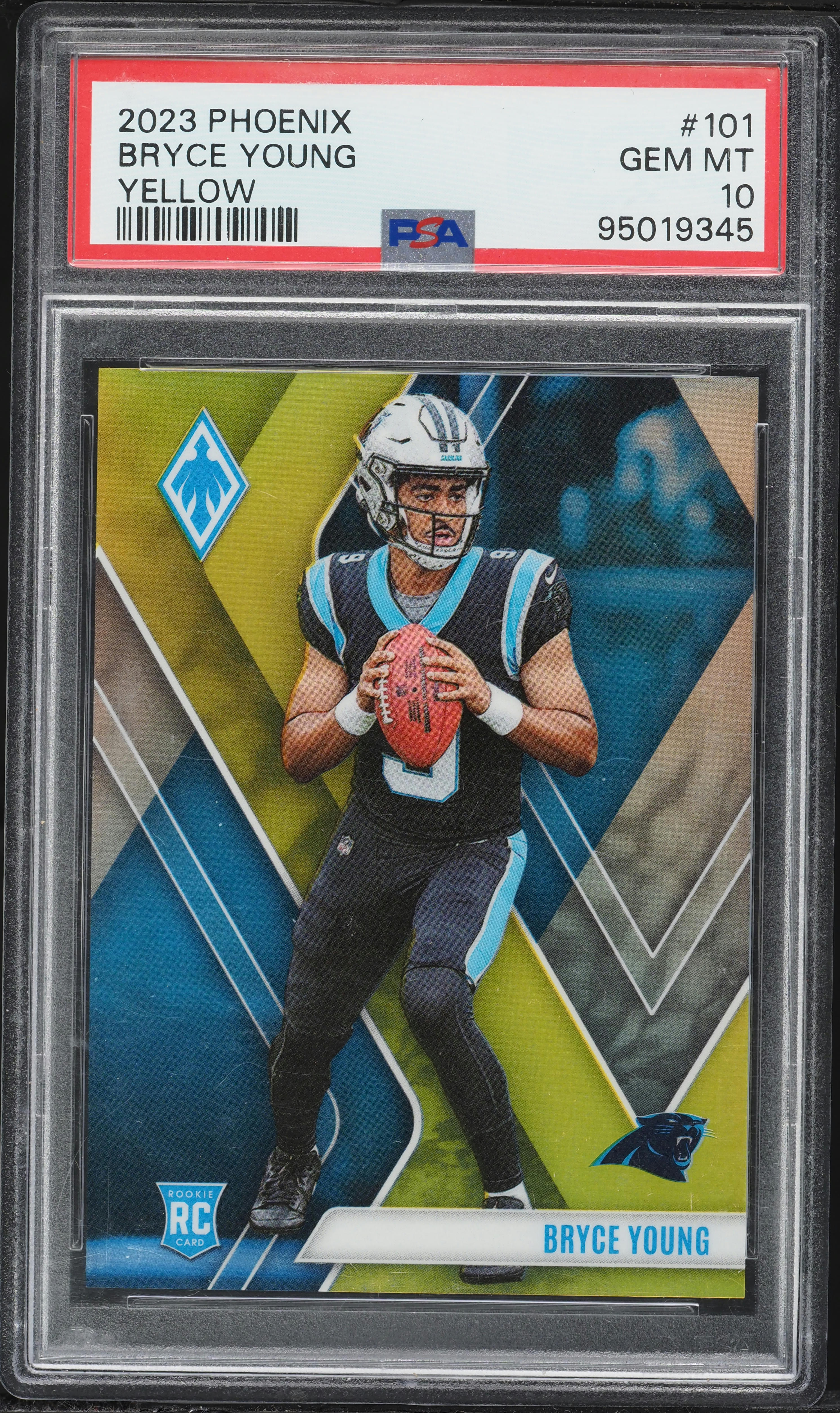 2023 Panini Phoenix Yellow Bryce Young ROOKIE /75 #101 PSA 10 GEM