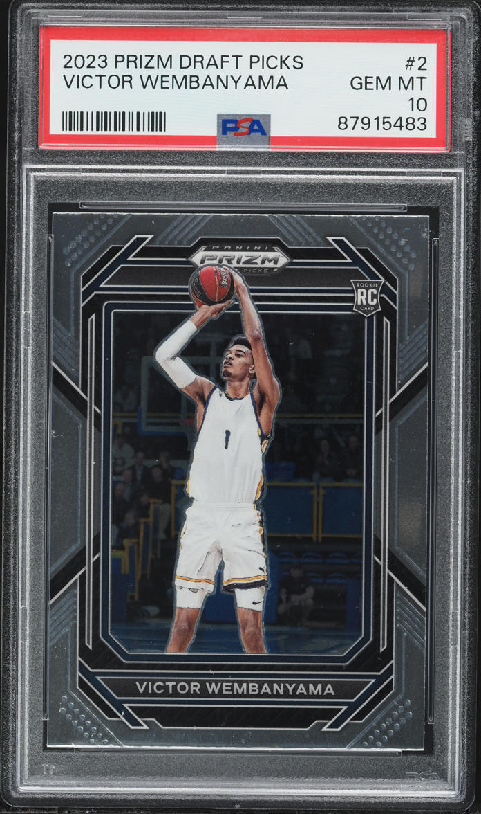 2023 Panini Prizm Draft Picks Victor Wembanyama ROOKIE #2 PSA 10 GEM MINT