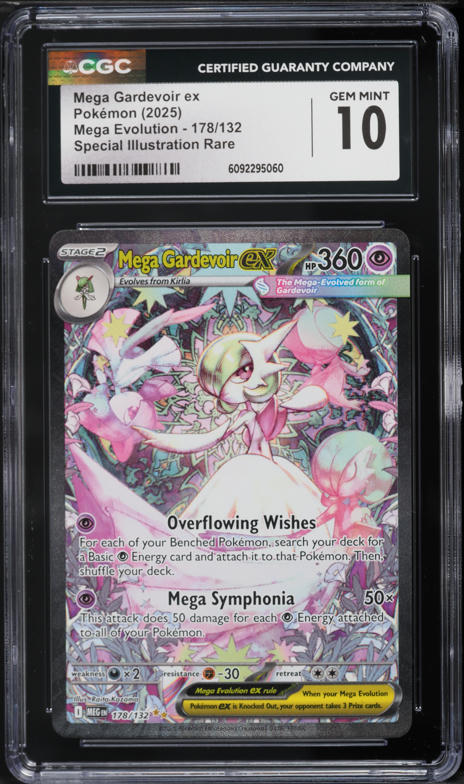 2025 Pokemon Mega Evolution SIR Mega Gardevoir ex #178 CGC 10 GEM