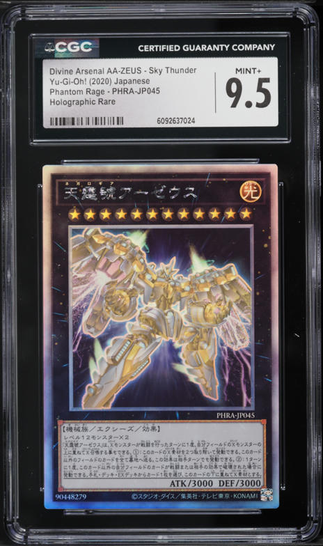 2020 Yu-Gi-Oh! Japanese Phantom Rage Divine Arsenal AA-ZEUS Sky Thunder  #PHRA-JP045 CGC 9.5 on Fanatics Collect